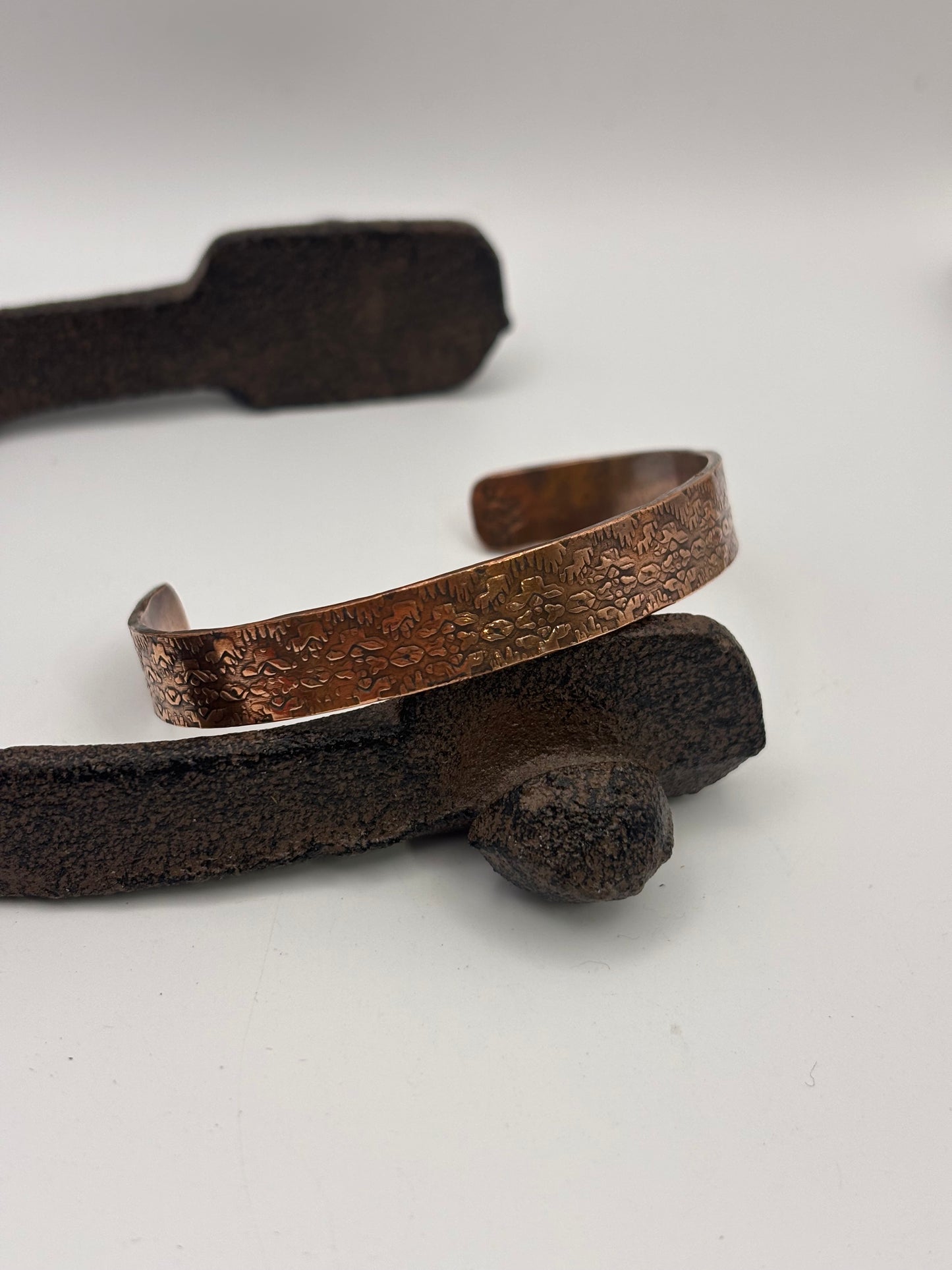 Narrow copper cuff