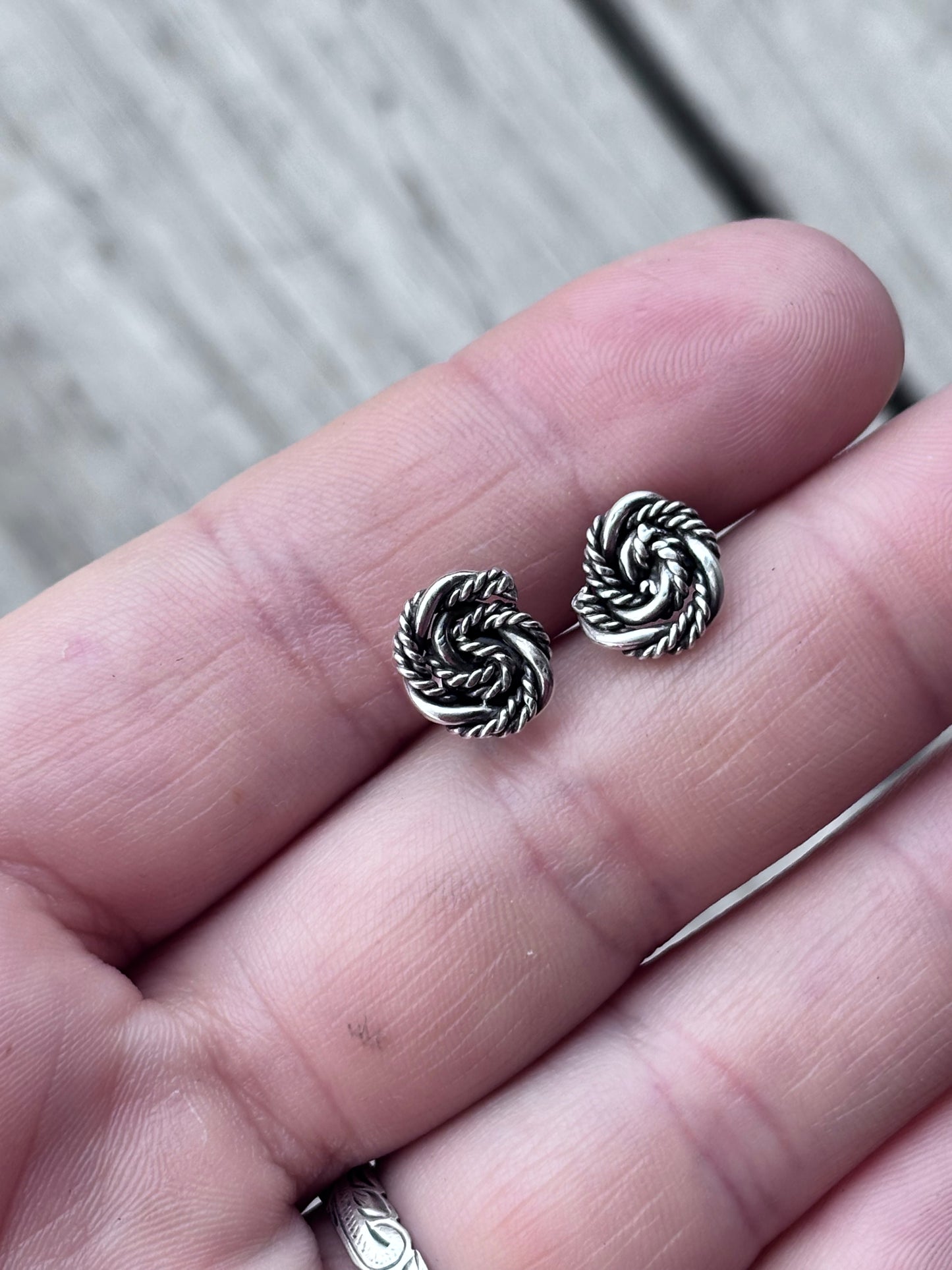 The Sterling Rose Studs