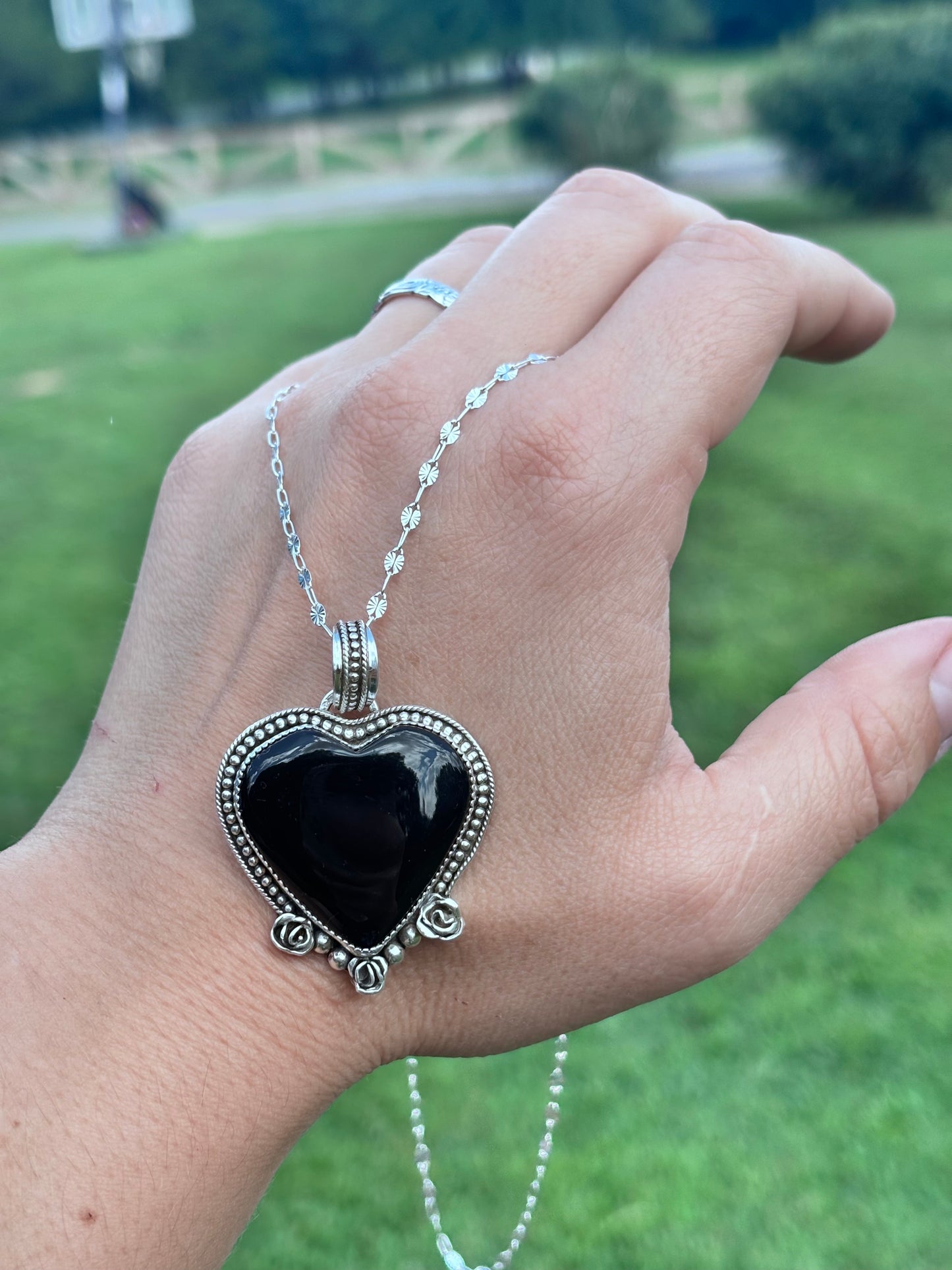 Black Onyx Heart