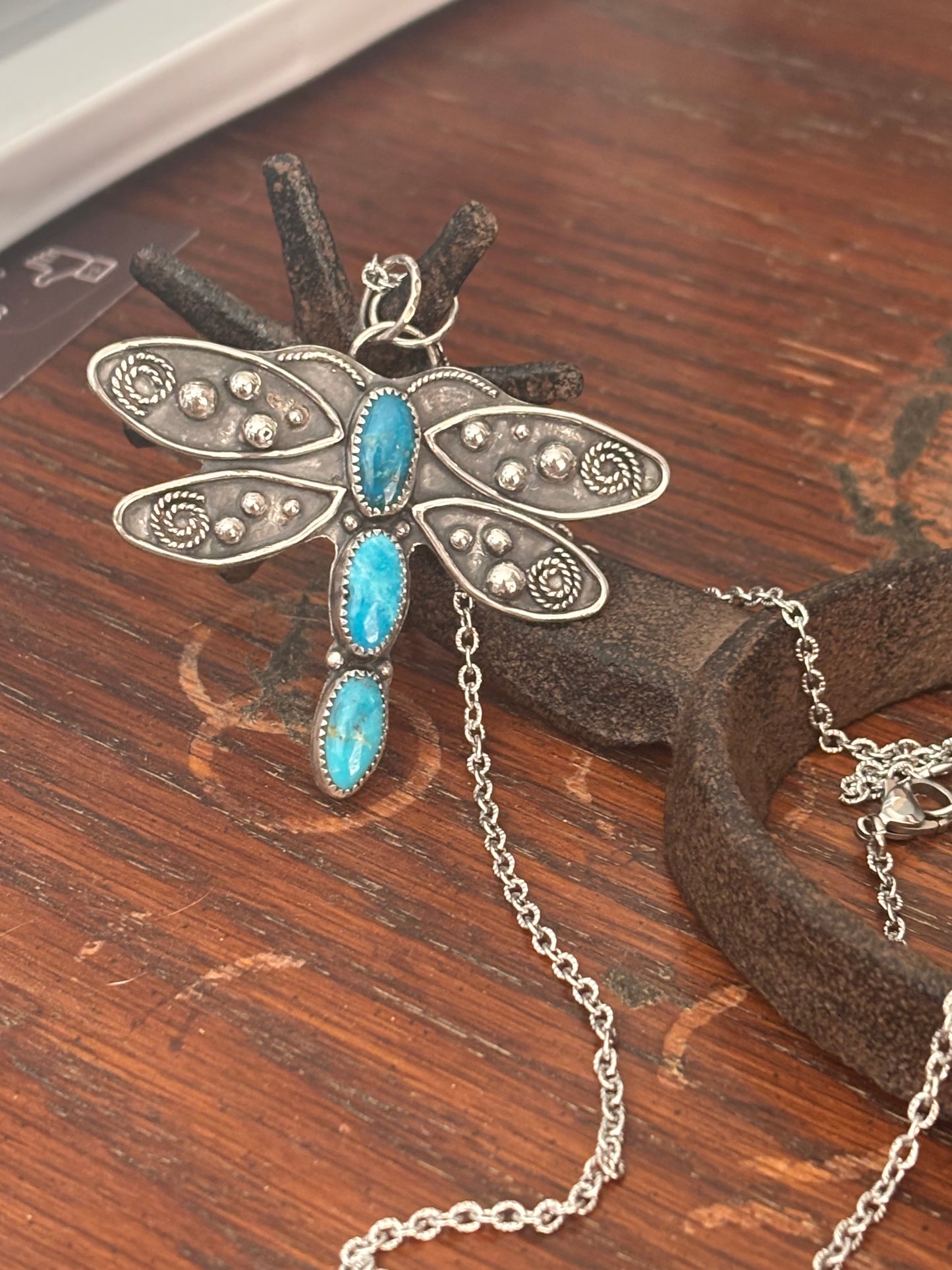 Custom dragonfly necklace