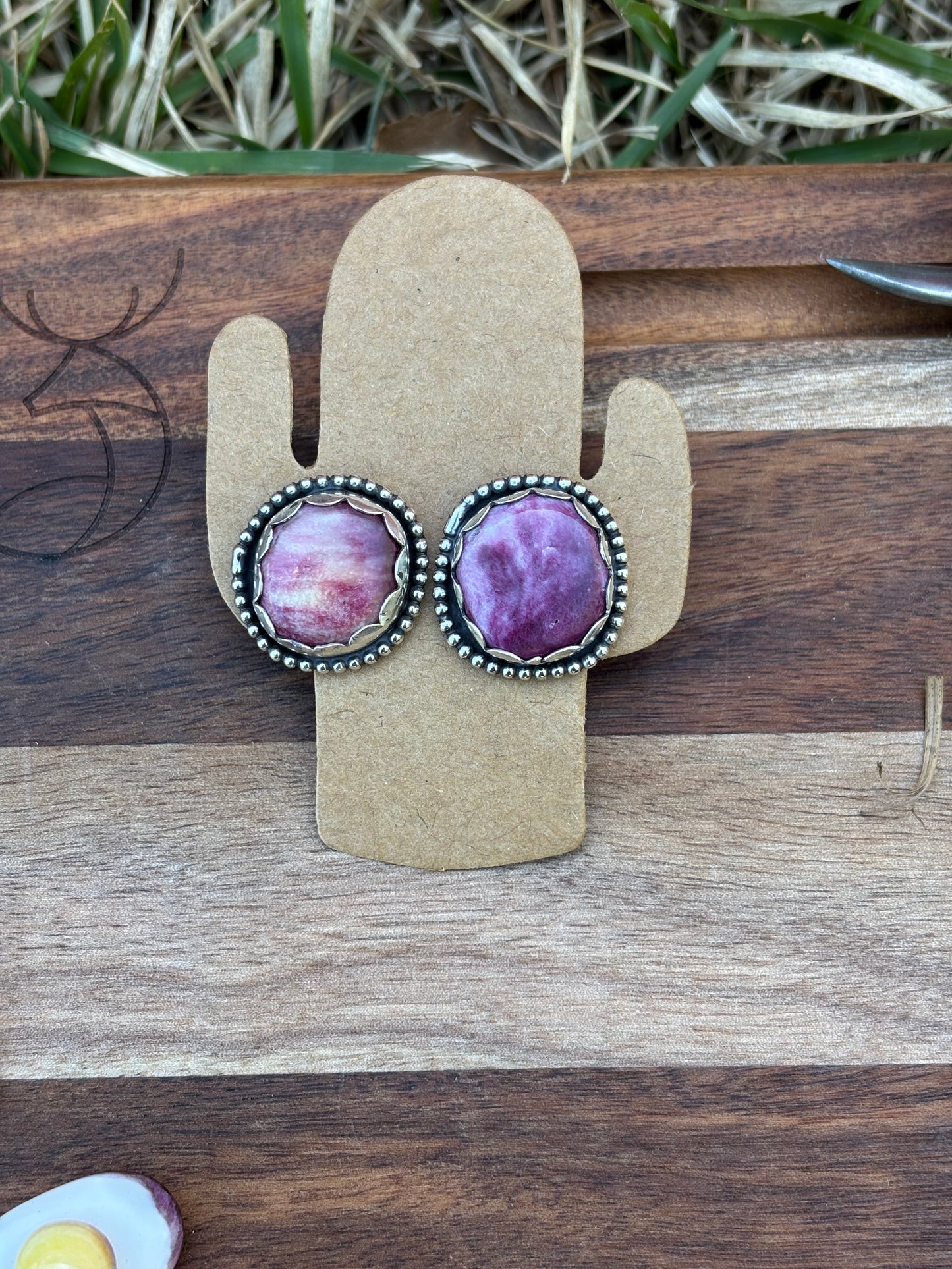 Purple spiny Studs