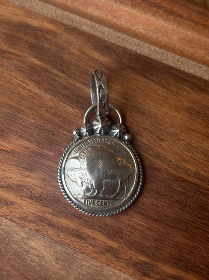 Buffalo coin pendant