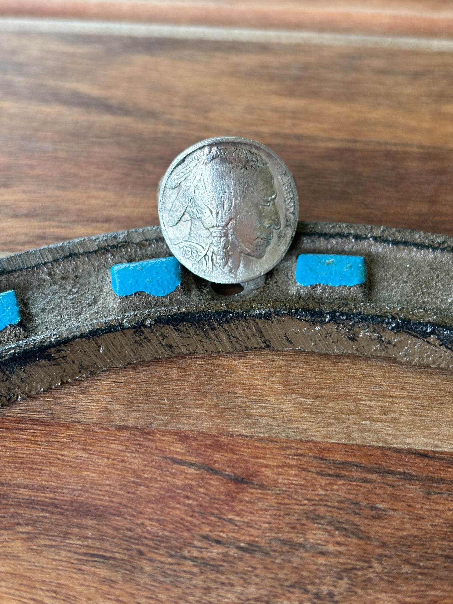 Native coin ring sz 7.5