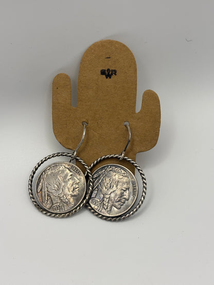 Indian Head earrings