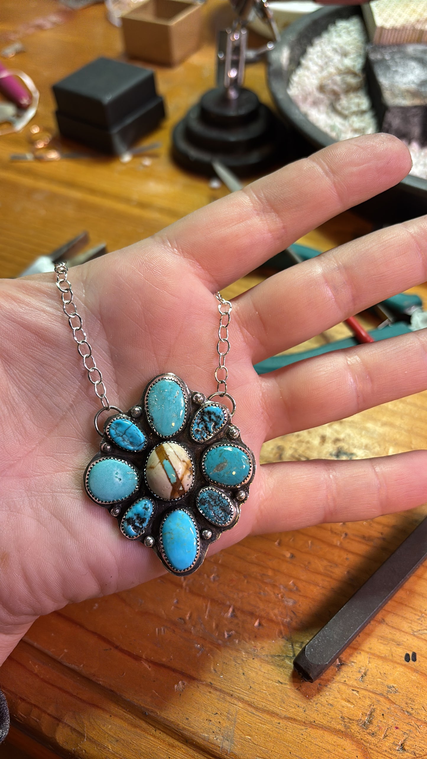 Mixed Cluster necklace