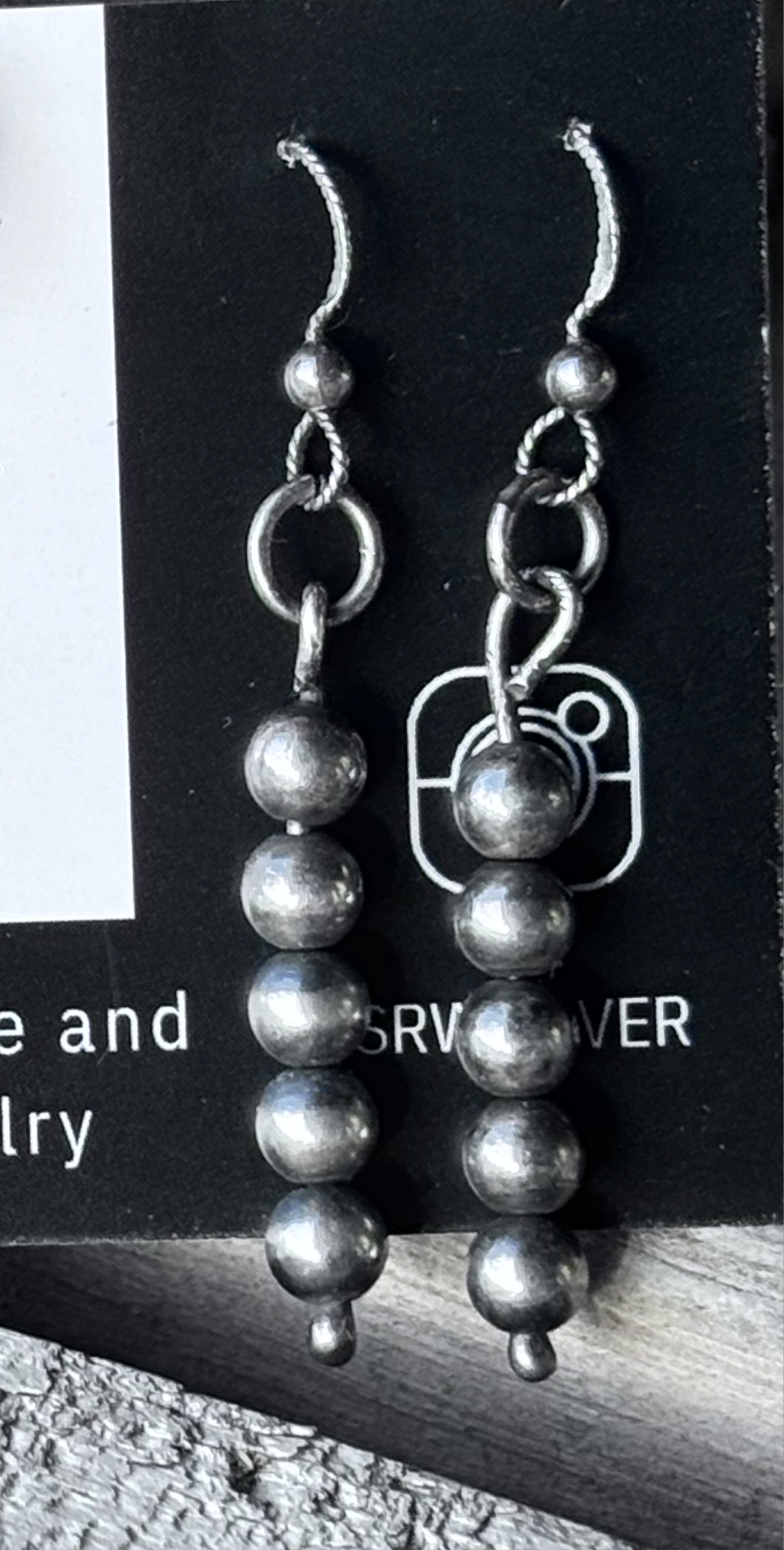 Sterling beaded dangles