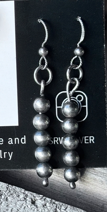 Sterling beaded dangles
