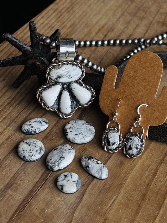 Custom white buffalo set