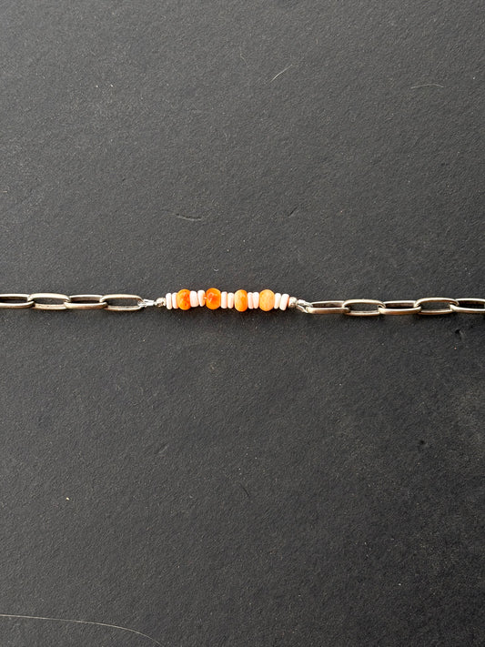 Stats Paperclip Bracelet