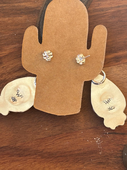 Pink Conch Sweetheart earrings