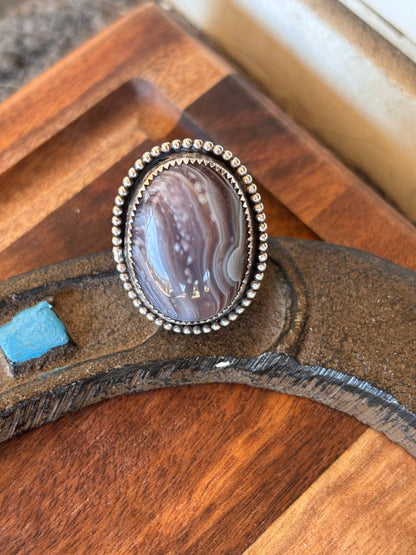 Agate Ring sz 8.75