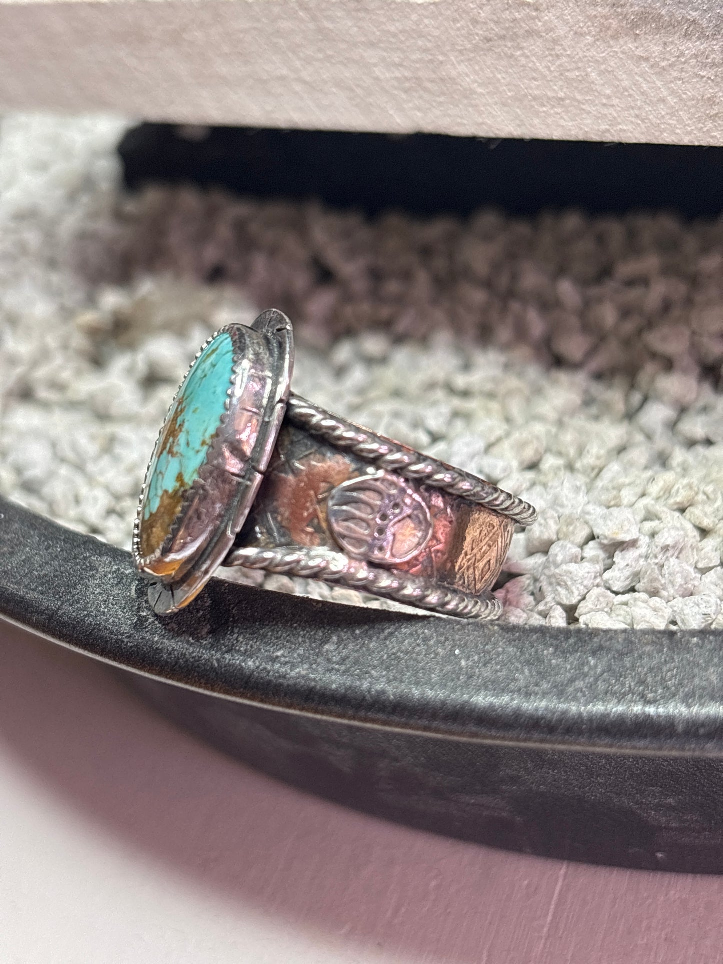 Number 8 turquoise ring
