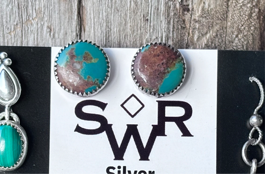 Turquoise Mountain Studs