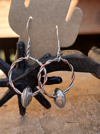 Handmade pillow pearl dangles
