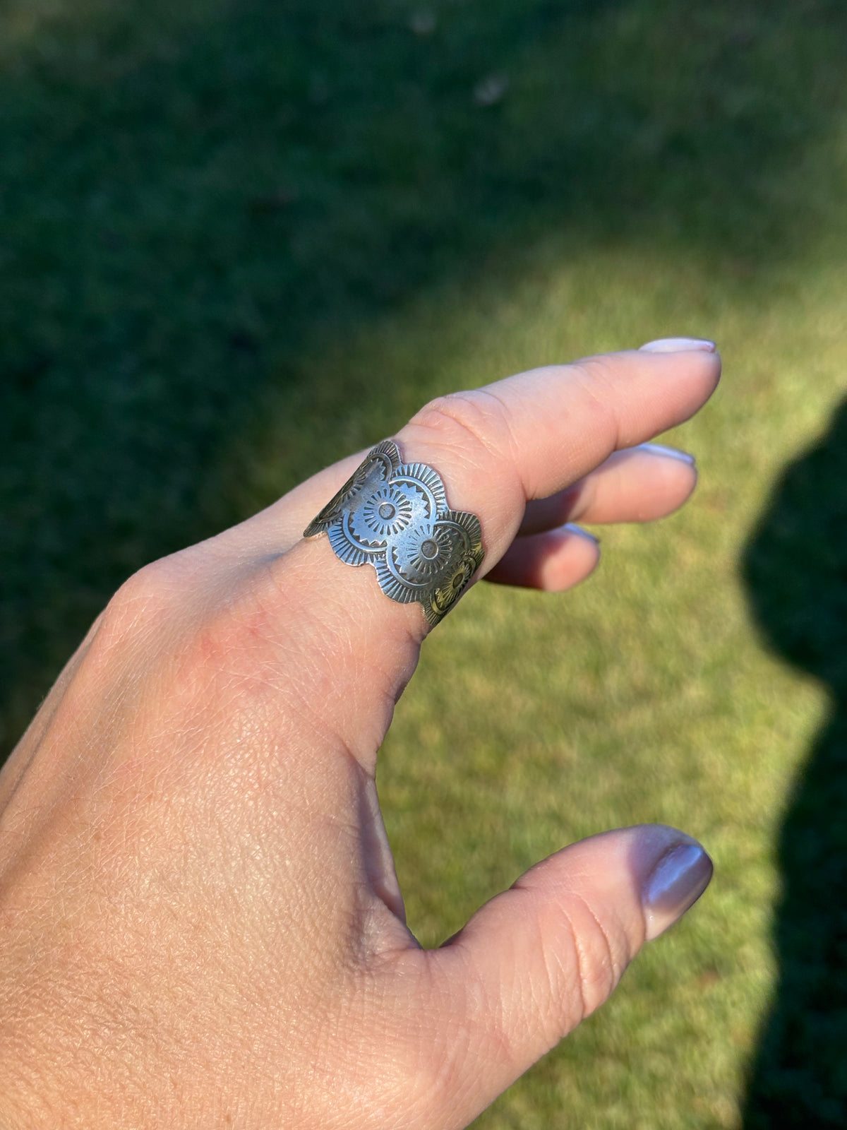 Hand milled Silver Ring