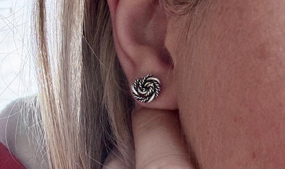 The Sterling Rose Studs