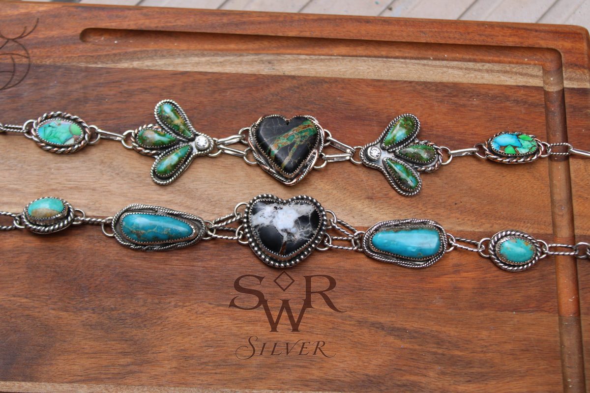 White Buffalo Heart choker