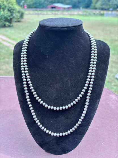 Sterling bead necklace