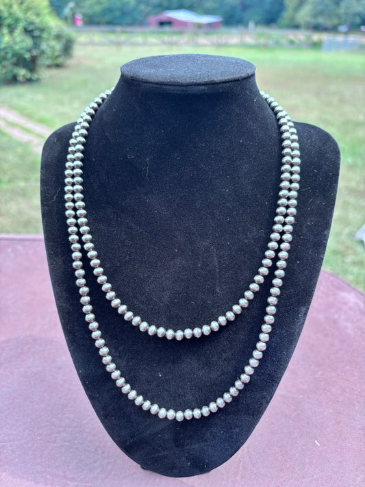 Sterling bead necklace