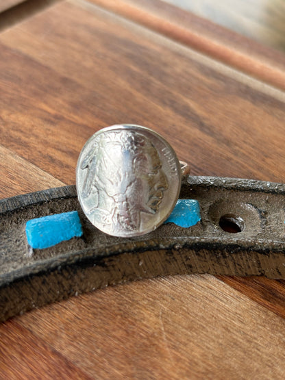 Native coin ring sz11