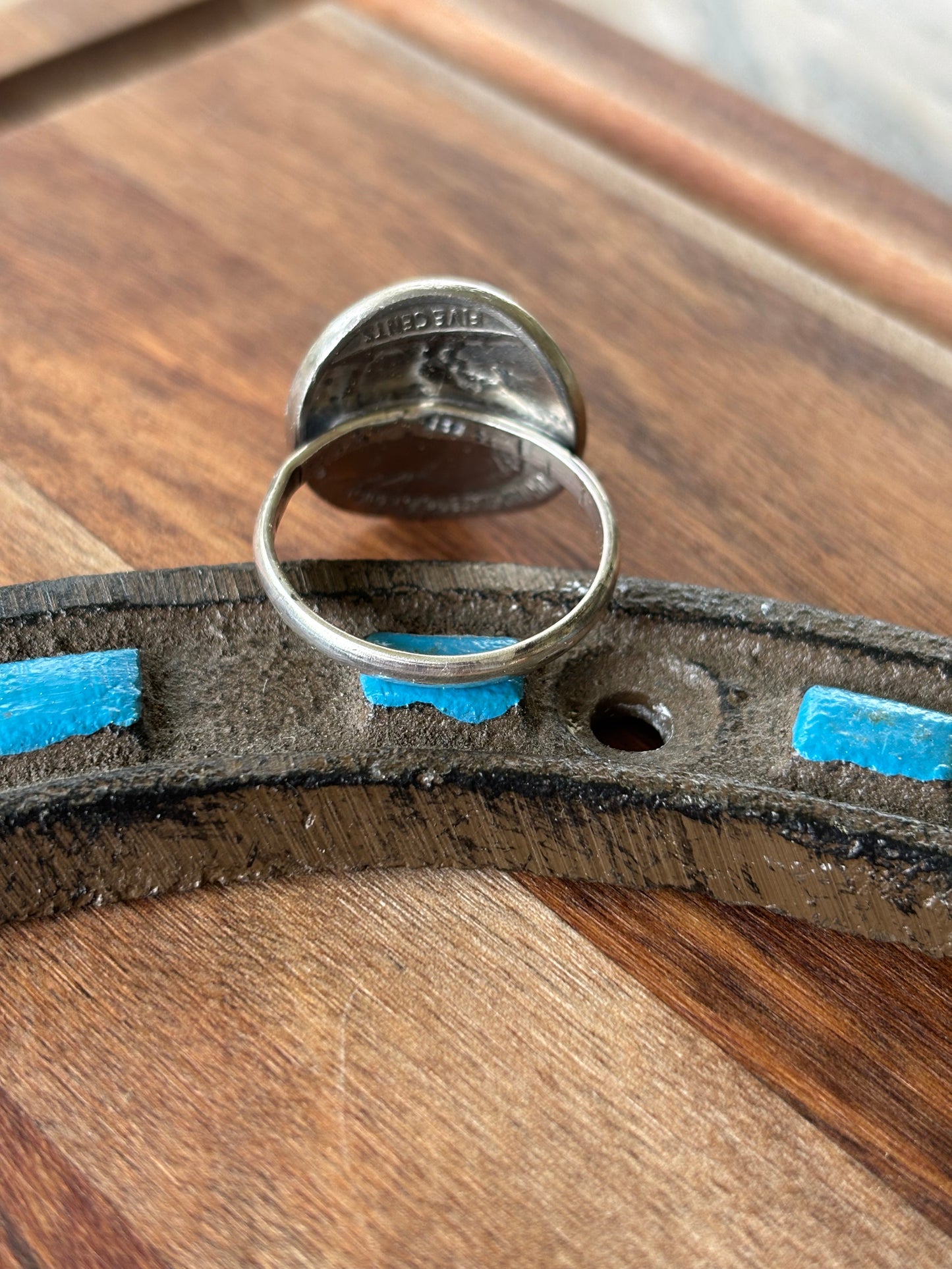Native coin ring sz11