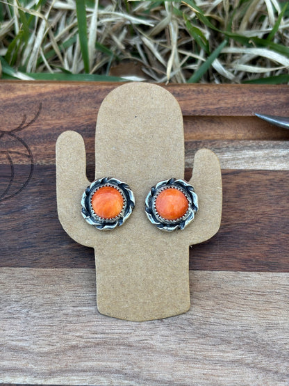 Orange spiny studs