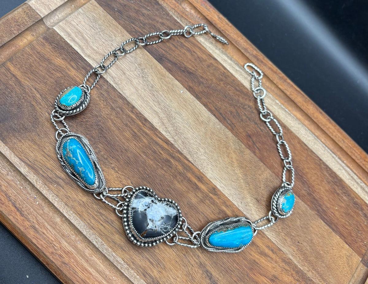 White Buffalo Heart choker