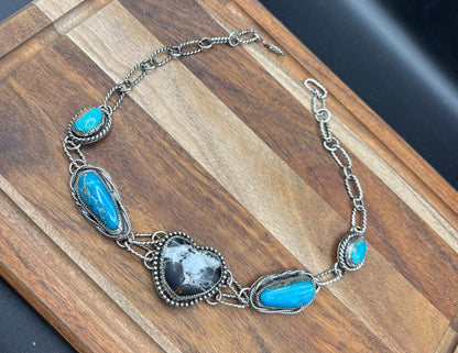 White Buffalo Heart choker