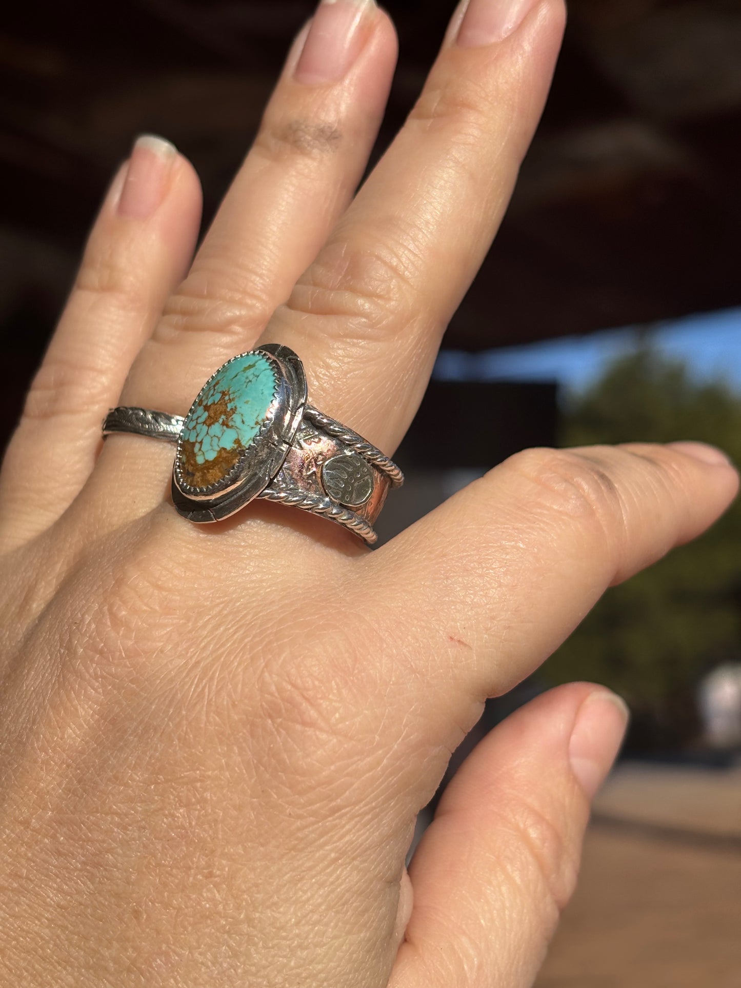 Number 8 turquoise ring