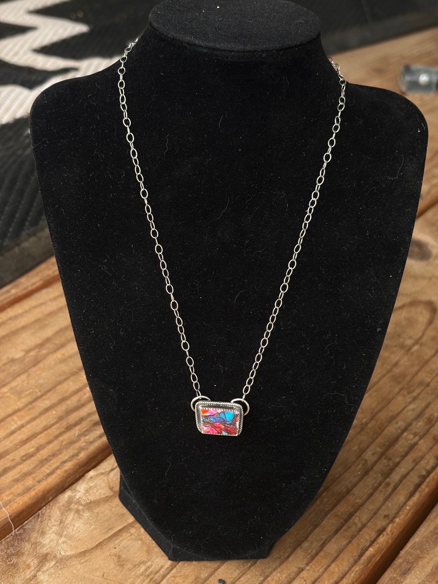 Pink Dhalia necklace