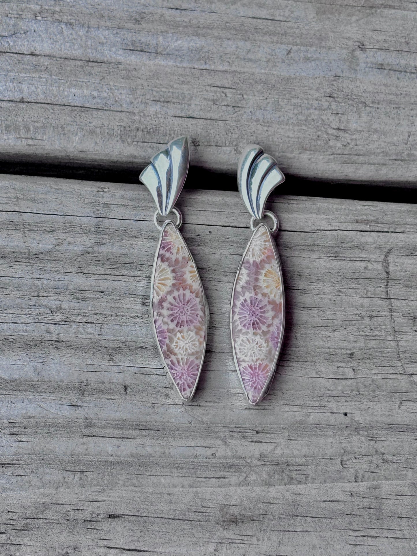 The Pink Coral Dangles
