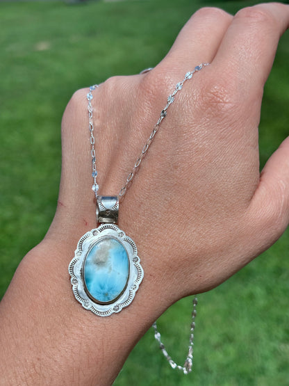 Larimar pendant