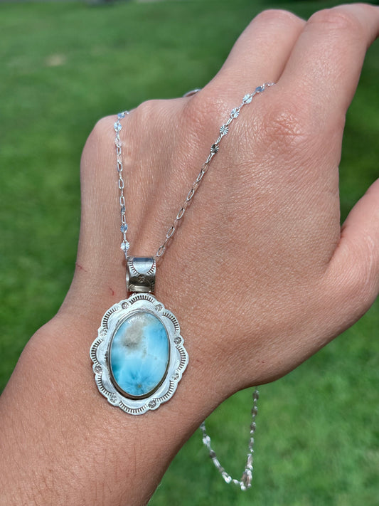 Larimar pendant