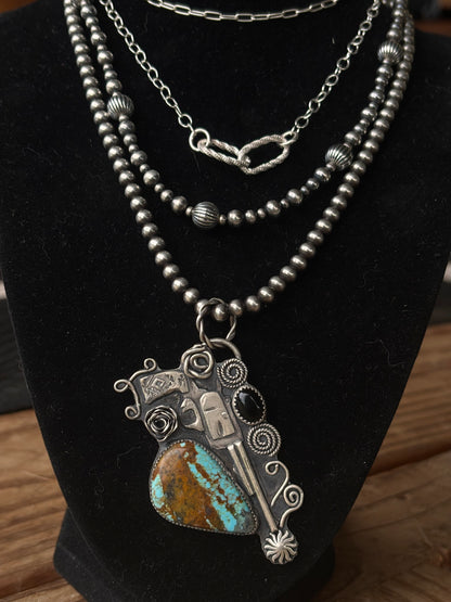 Guns and Roses Pendant