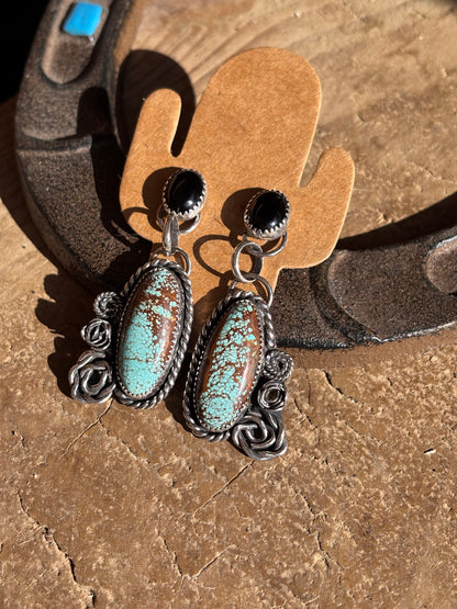 Custom number 8 earrings