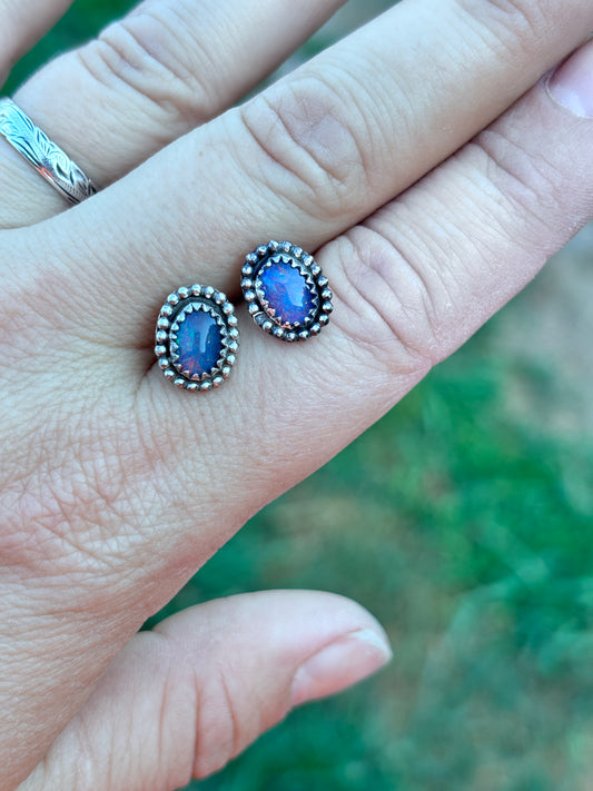 Opal studs