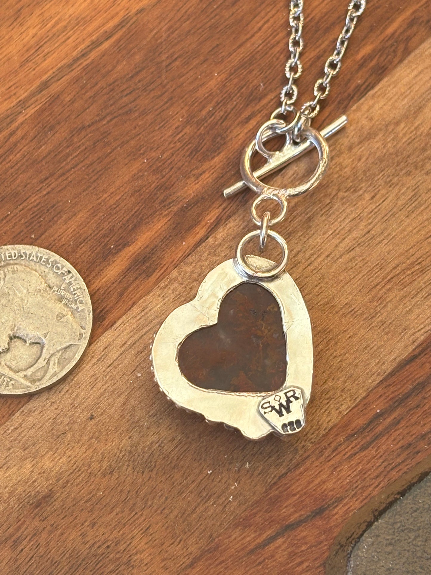 Bleeding Heart Toggle Necklace