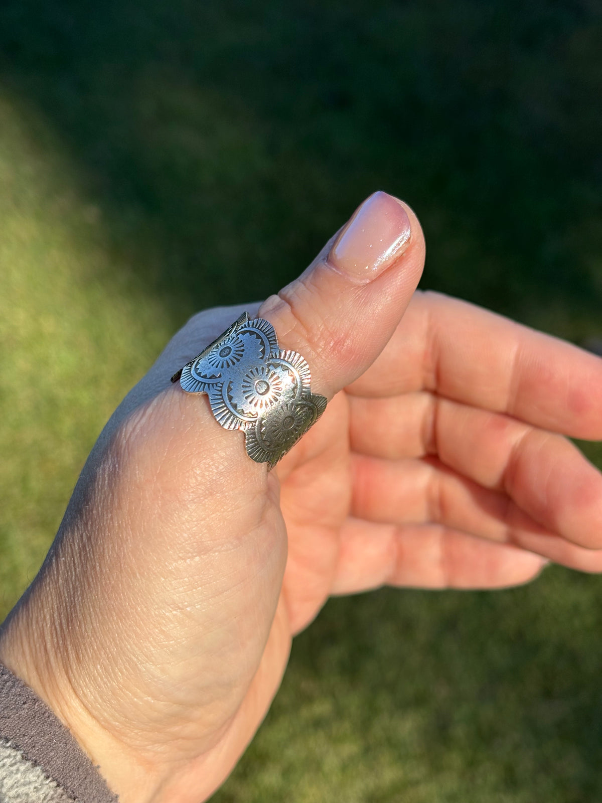 Hand milled Silver Ring