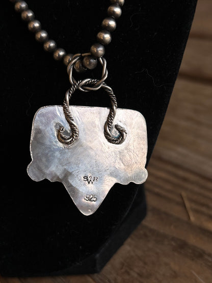 Plume Agate Pendant