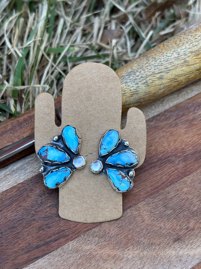 Golden hills half cluster studs