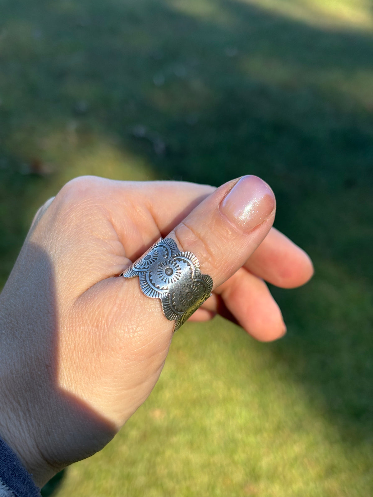 Hand milled Silver Ring
