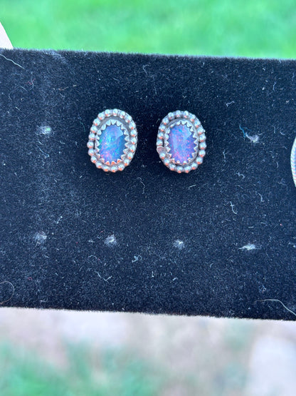 Opal studs