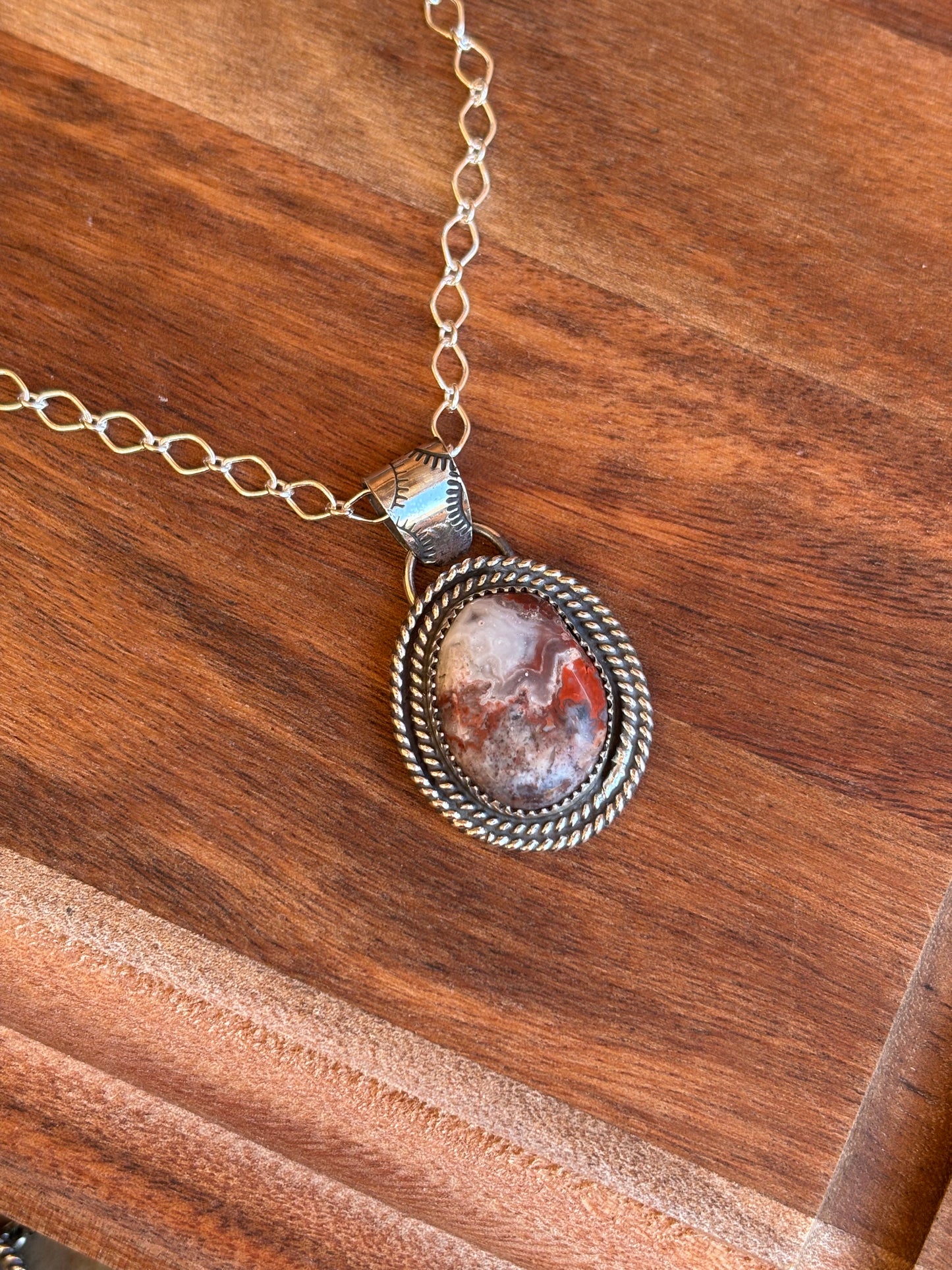 Custom crazy lace necklace
