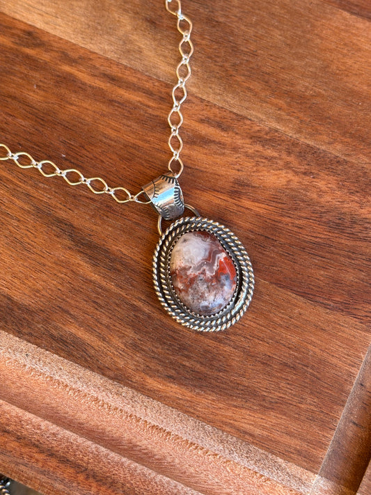 Custom crazy lace necklace