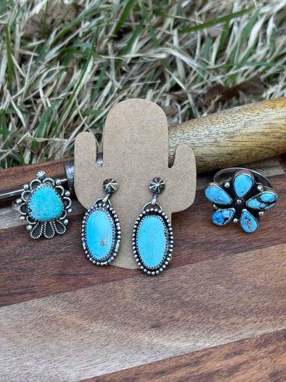 White Horse Studded Dangles