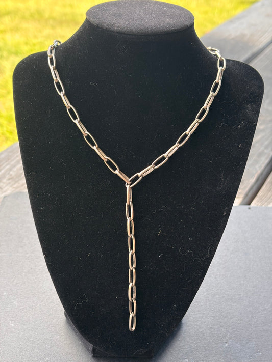 Paperclip Lariat necklace