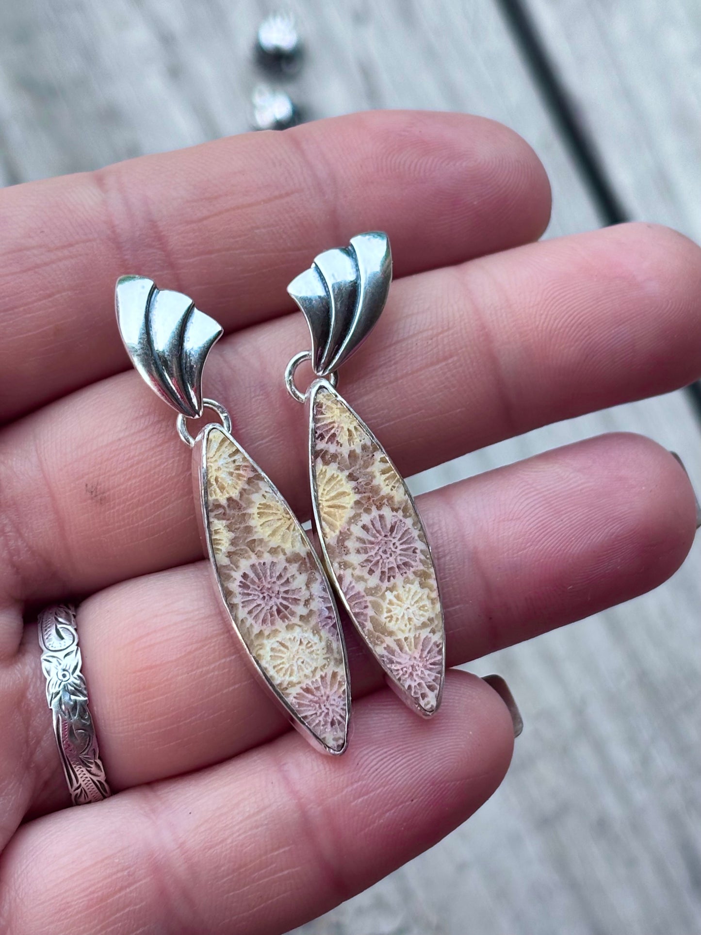 The Pink Coral Dangles