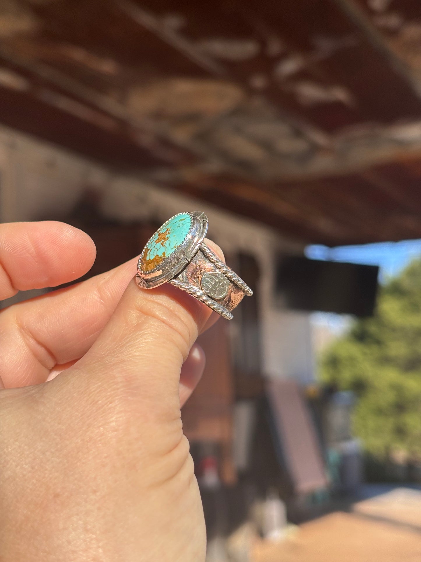 Number 8 turquoise ring