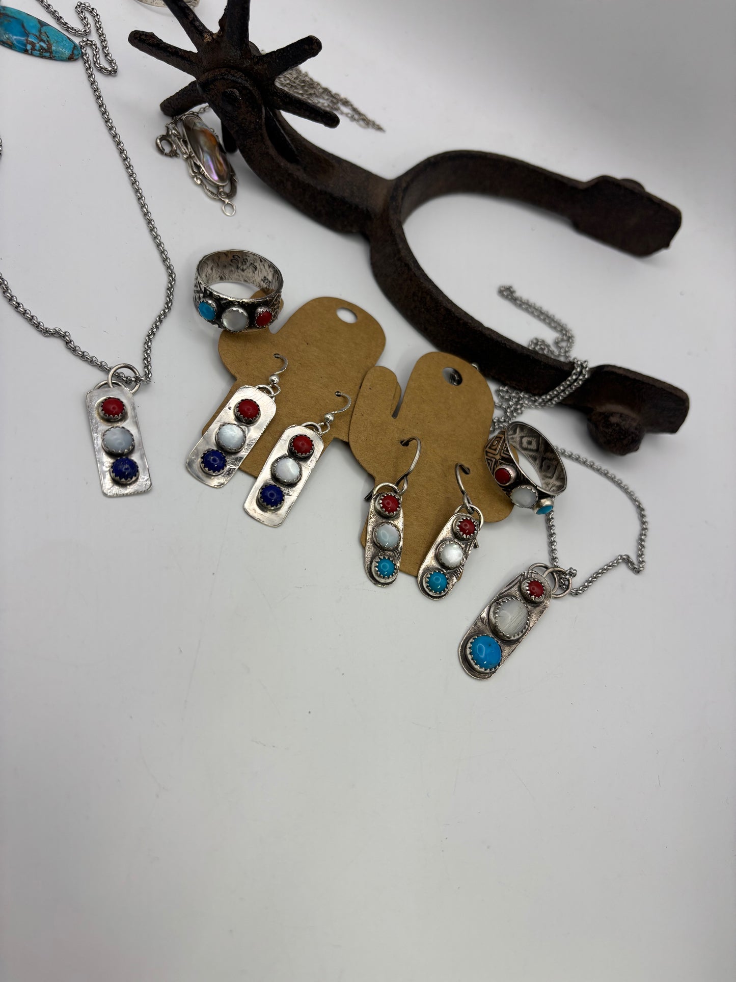RWB earrings